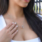To My Daughter from Mom - Interlocking Hearts Necklace Gift Set - TJ018