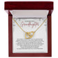 To My Granddaughter - Interlocking Hearts Necklace - SP003