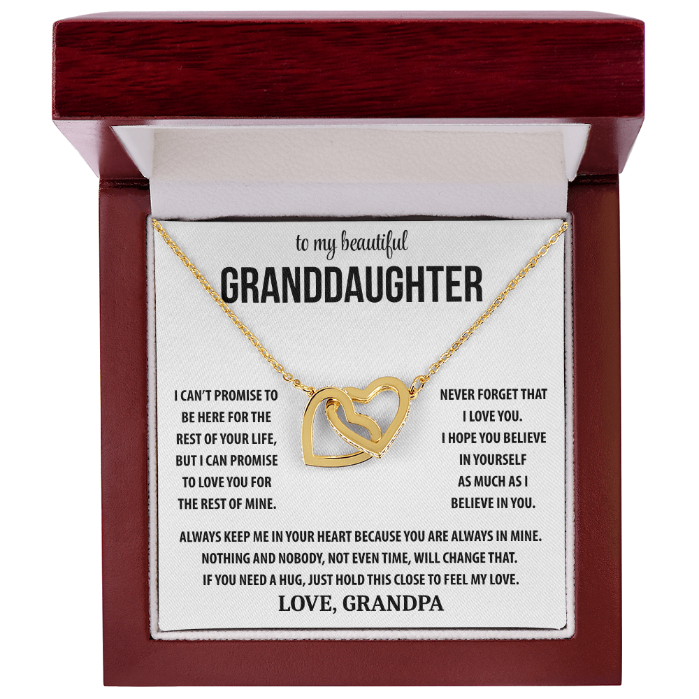 To My Beautiful Granddaughter - Interlocking Hearts Gift Set TJ194