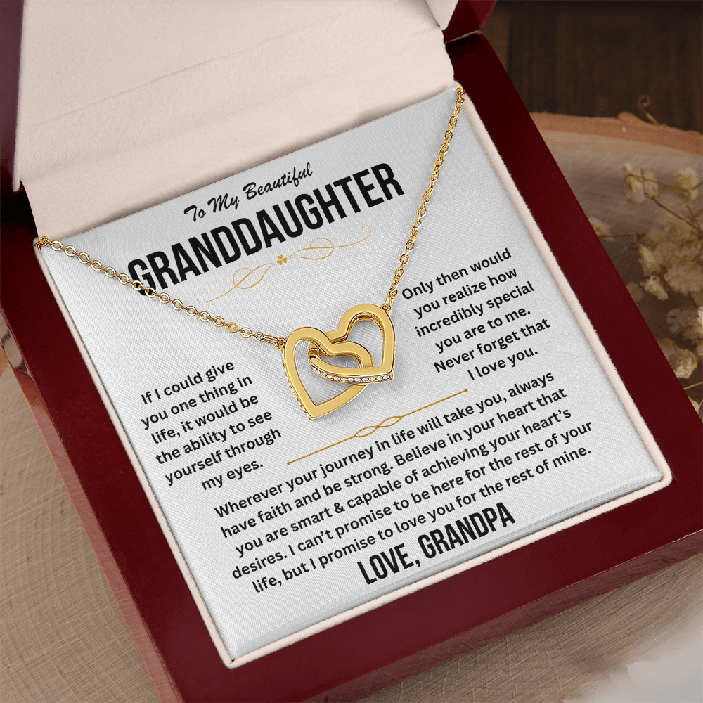 To My Beautiful Granddaughter - Interlocking Hearts Gift Set - TJ190