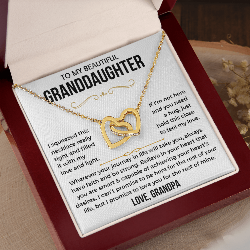 To My Beautiful Granddaughter - Interlocking Hearts Gift Set - TJ197