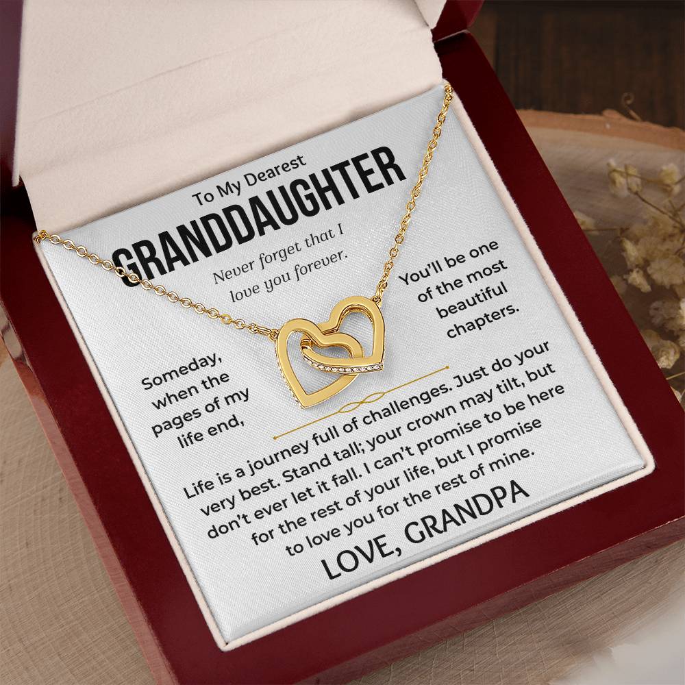 To My Dearest Granddaughter - Interlocking Hearts Gift Set - TJ198