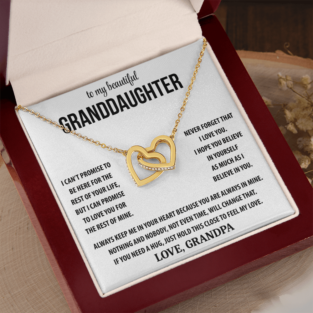 To My Beautiful Granddaughter - Interlocking Hearts Gift Set TJ194