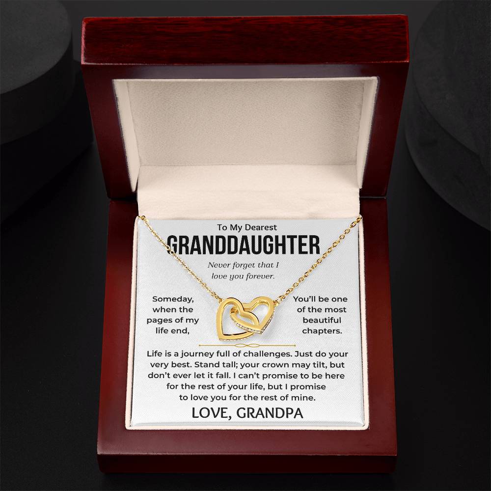 To My Dearest Granddaughter - Interlocking Hearts Gift Set - TJ198