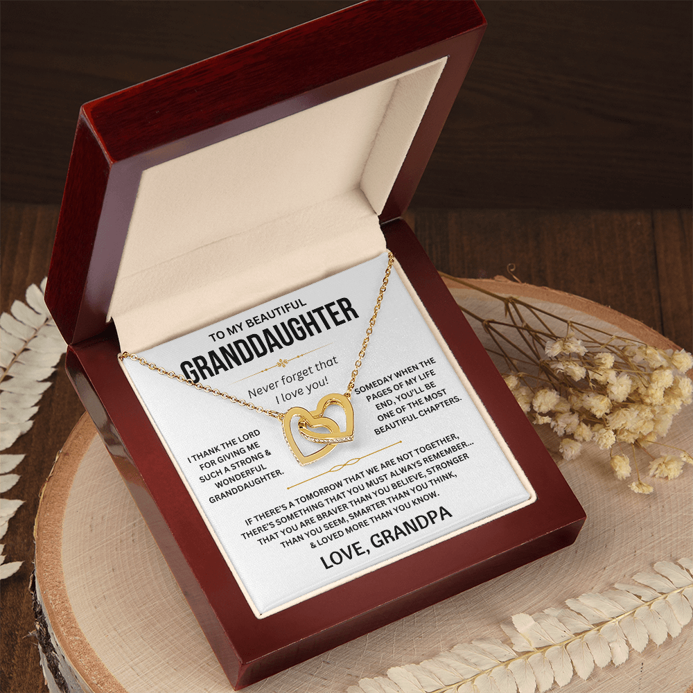 To My Beautiful Granddaughter - Interlocking Hearts Gift Set - TJ176