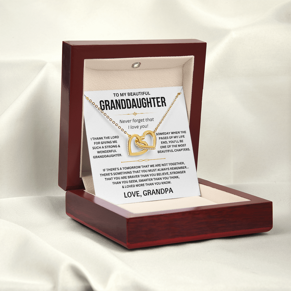 To My Beautiful Granddaughter - Interlocking Hearts Gift Set - TJ176