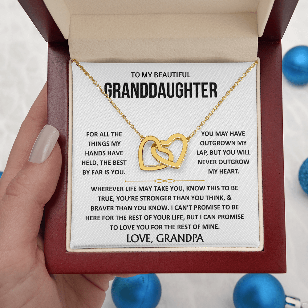 To My Beautiful Granddaughter - Interlocking Hearts Gift Set - TJ187