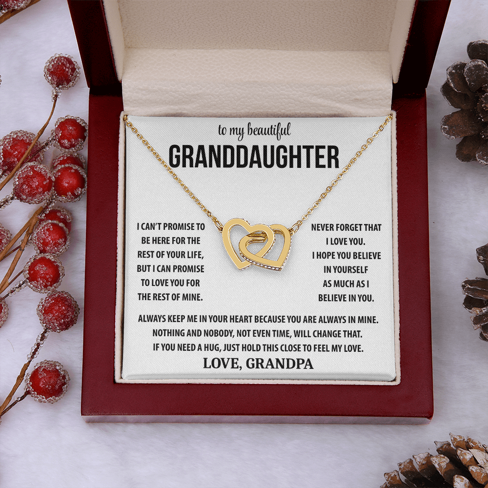To My Beautiful Granddaughter - Interlocking Hearts Gift Set TJ194