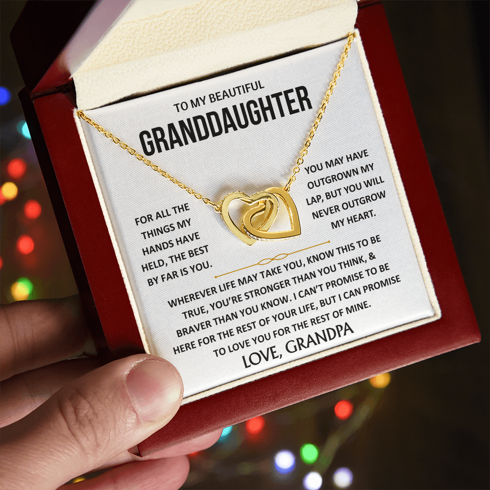 To My Beautiful Granddaughter - Interlocking Hearts Gift Set - TJ187