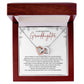 To My Granddaughter - Interlocking Hearts Necklace - SP003