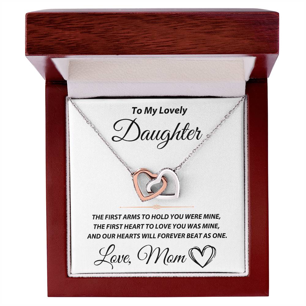 To My Lovely Daughter - Interlocking Hearts Gift Set - TJ100