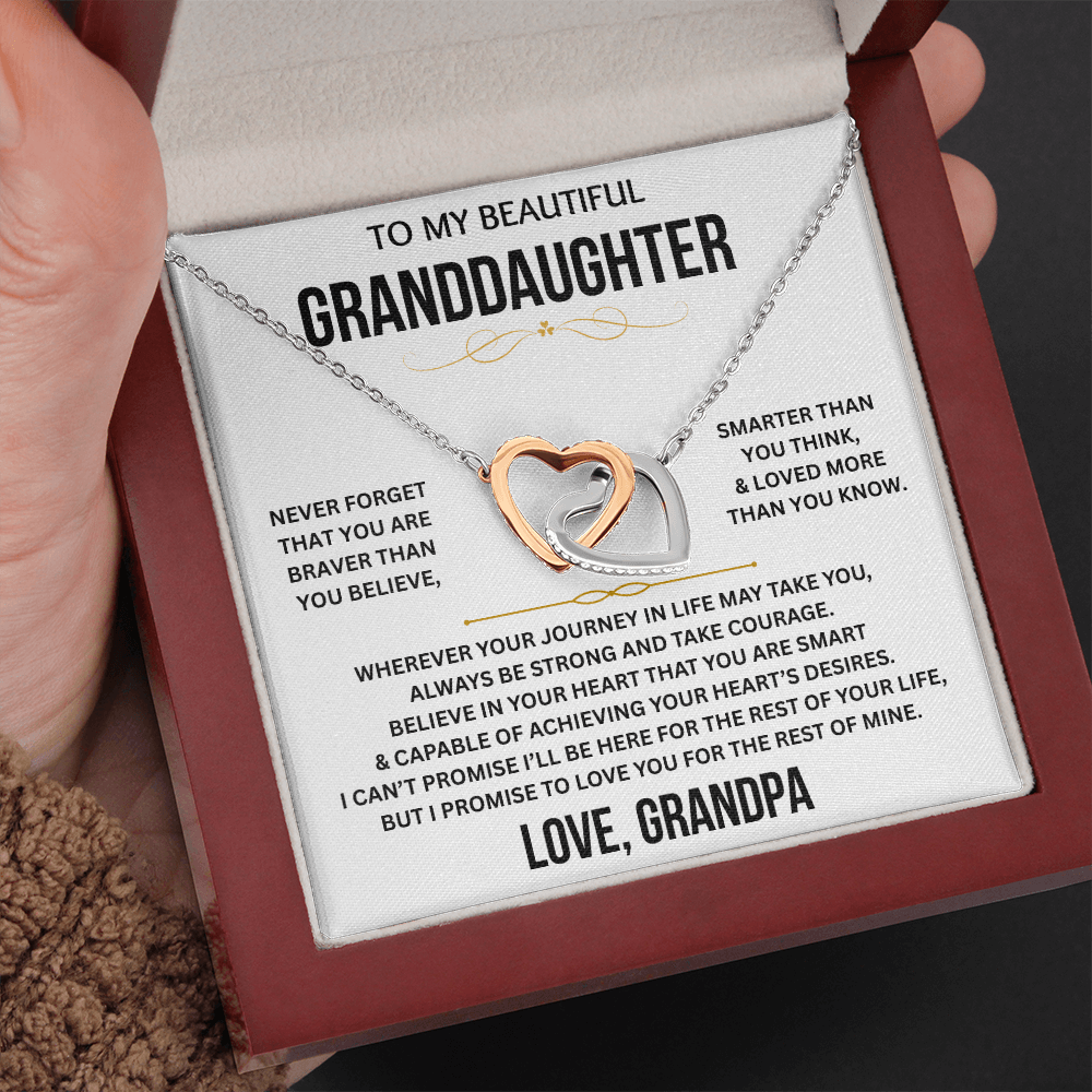 To My Beautiful Granddaughter - Interlocking Hearts Gift Set - TJ199