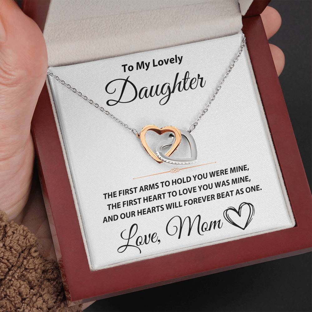 To My Lovely Daughter - Interlocking Hearts Gift Set - TJ100