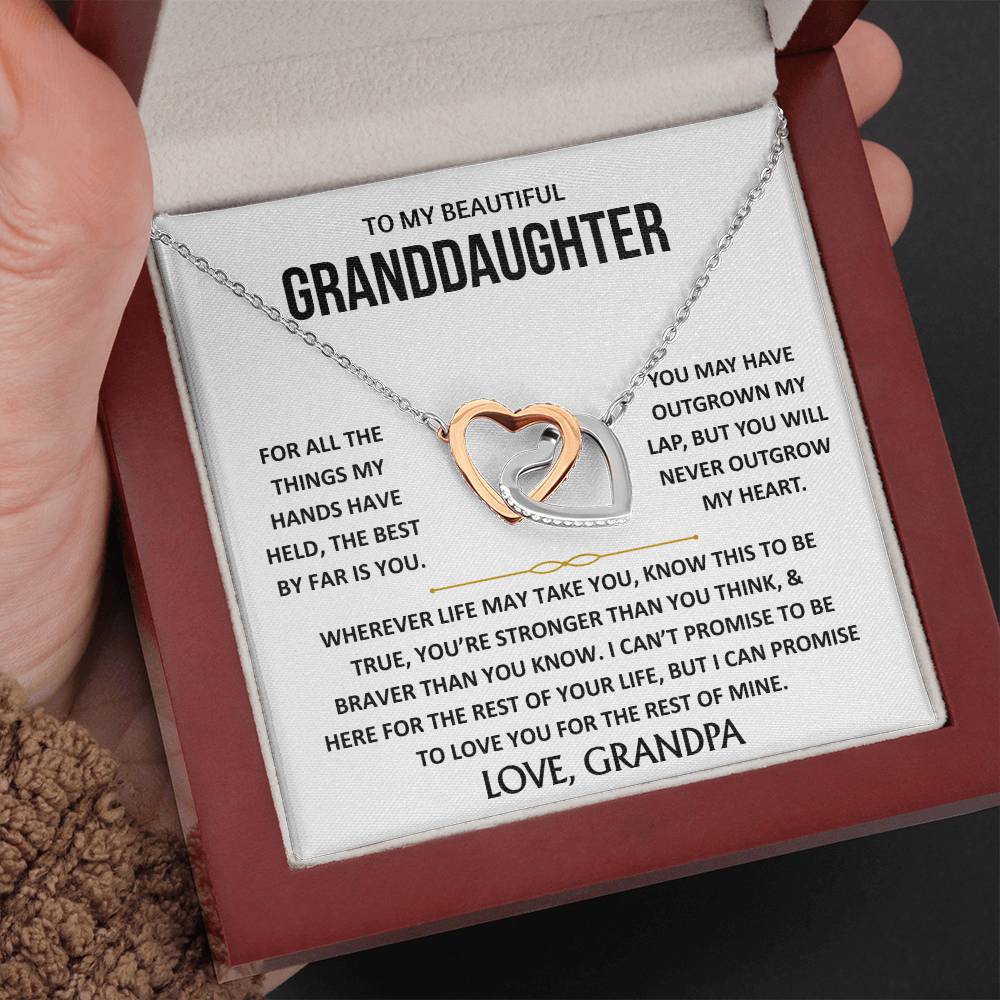 To My Beautiful Granddaughter - Interlocking Hearts Gift Set - TJ187