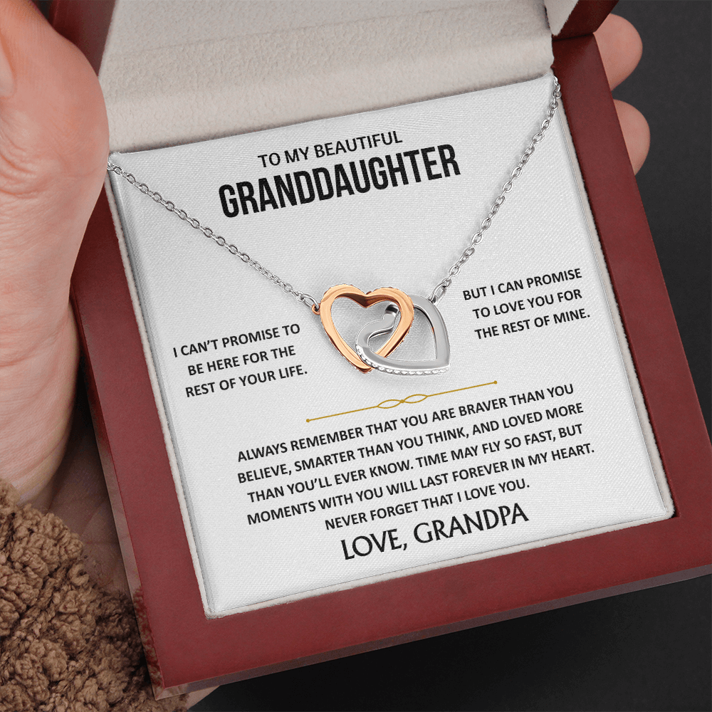 To My Beautiful Granddaughter - Interlocking Hearts Gift Set - TJ189