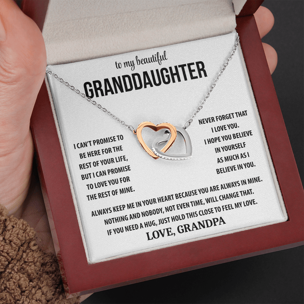 To My Beautiful Granddaughter - Interlocking Hearts Gift Set TJ194
