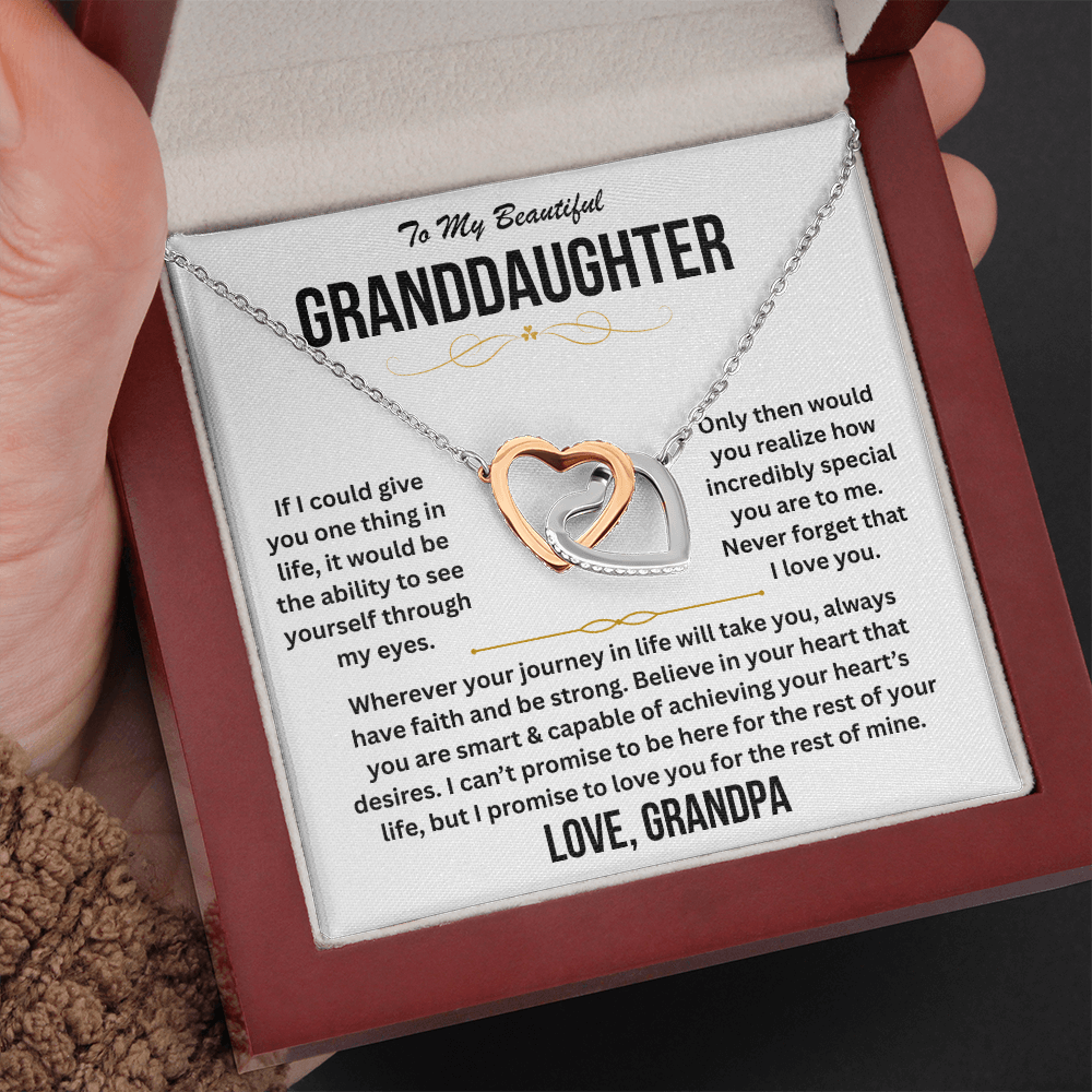 To My Beautiful Granddaughter - Interlocking Hearts Gift Set - TJ190