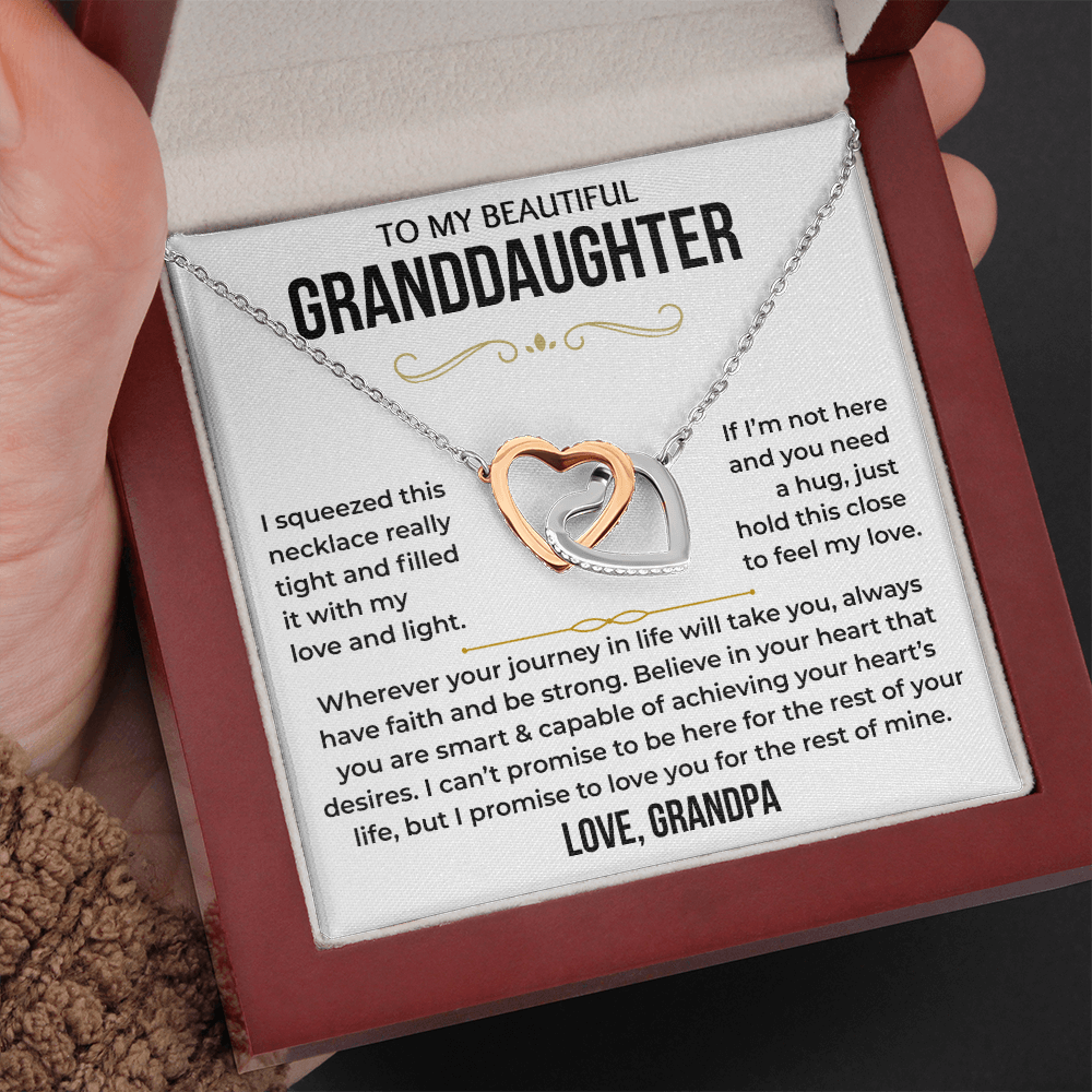 To My Beautiful Granddaughter - Interlocking Hearts Gift Set - TJ197