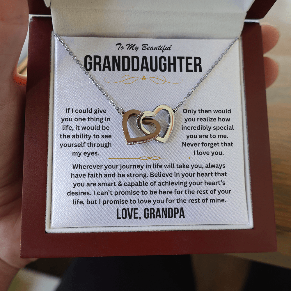 To My Beautiful Granddaughter - Interlocking Hearts Gift Set - TJ190