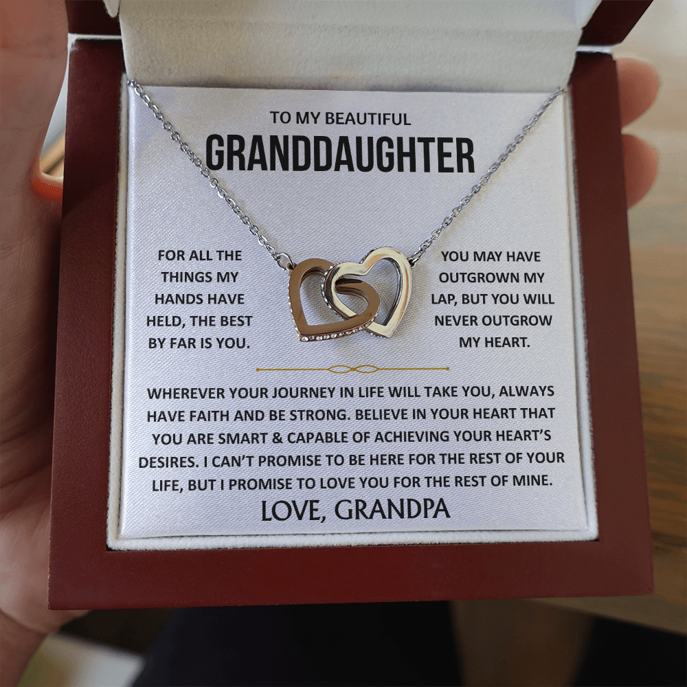 To My Beautiful Granddaughter - Interlocking Hearts Gift Set - TJ193