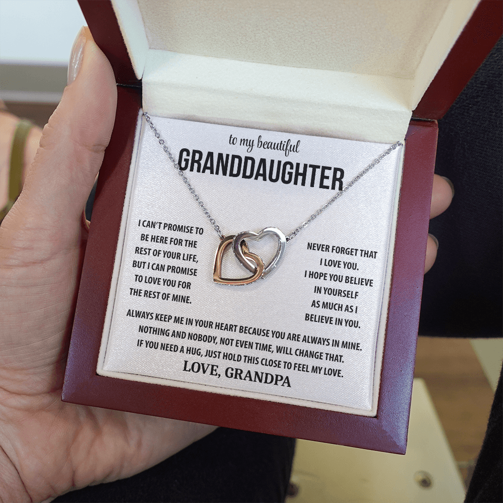 To My Beautiful Granddaughter - Interlocking Hearts Gift Set TJ194