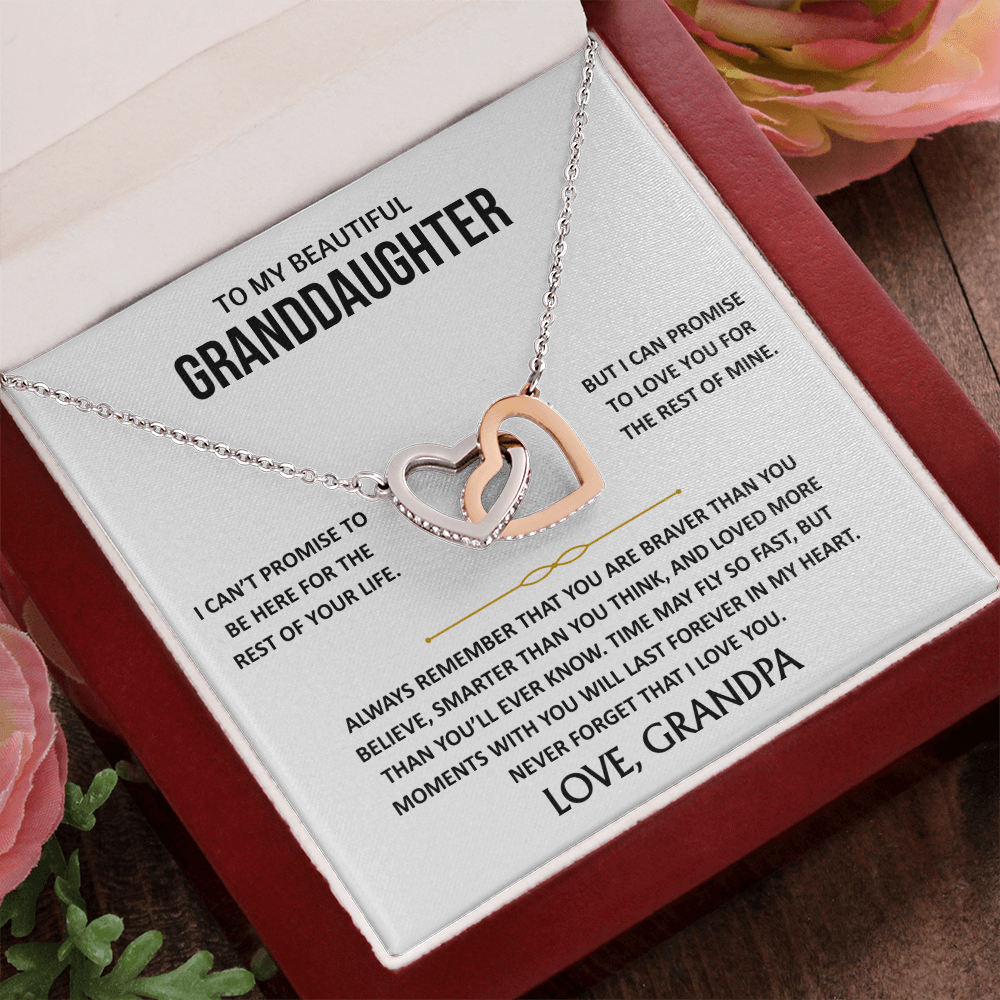 To My Beautiful Granddaughter - Interlocking Hearts Gift Set - TJ189