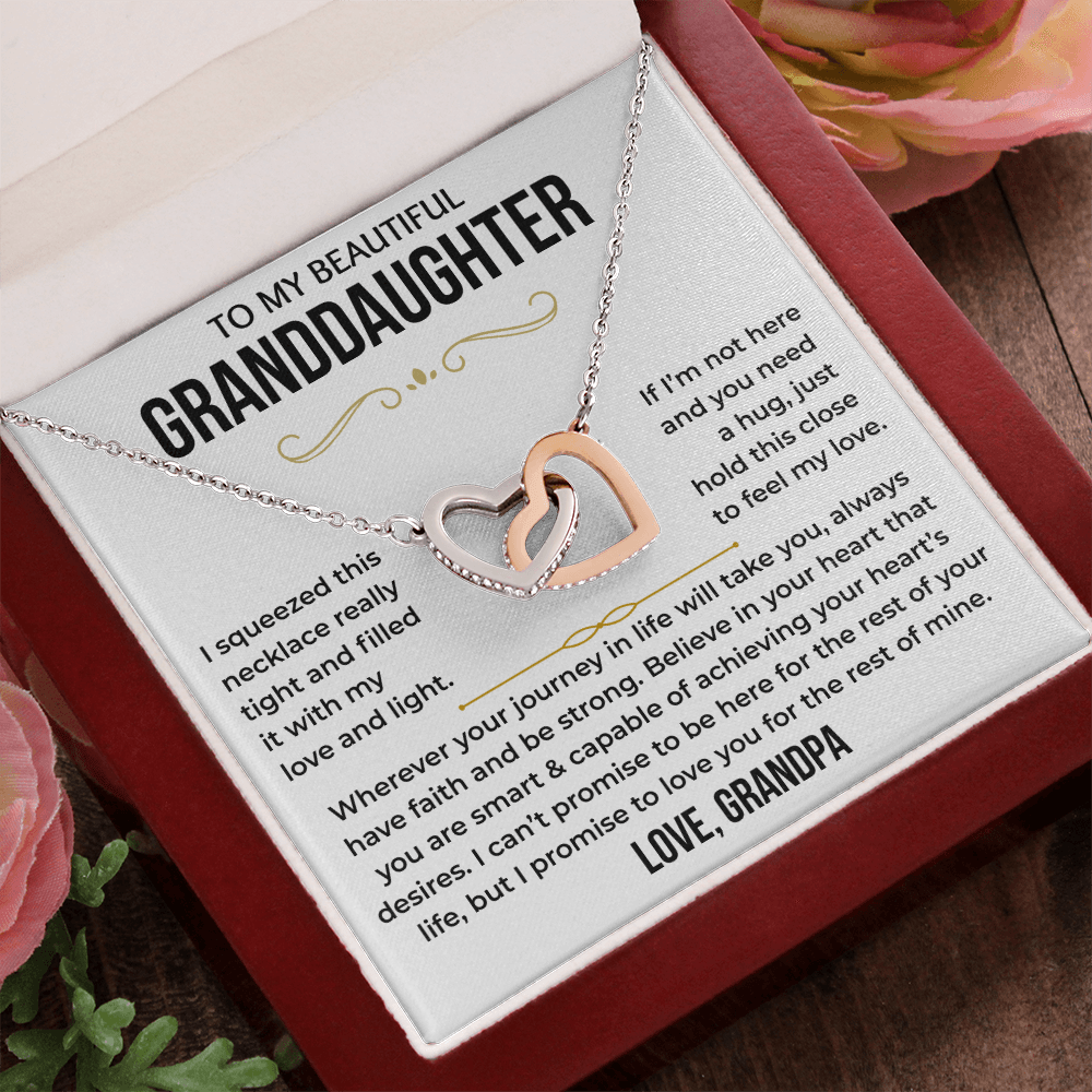 To My Beautiful Granddaughter - Interlocking Hearts Gift Set - TJ197