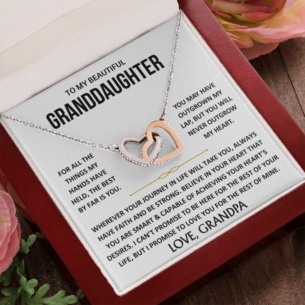 To My Beautiful Granddaughter - Interlocking Hearts Gift Set - TJ193