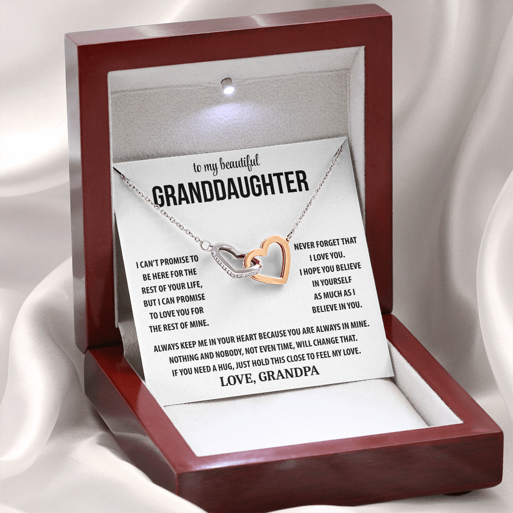 To My Beautiful Granddaughter - Interlocking Hearts Gift Set TJ194