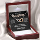 To My Lovely Daughter - Love Dad - Interlocking Hearts Gift Set - TJ101