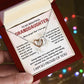 To My Beautiful Granddaughter - Interlocking Hearts Necklace Gift Set - TJ022