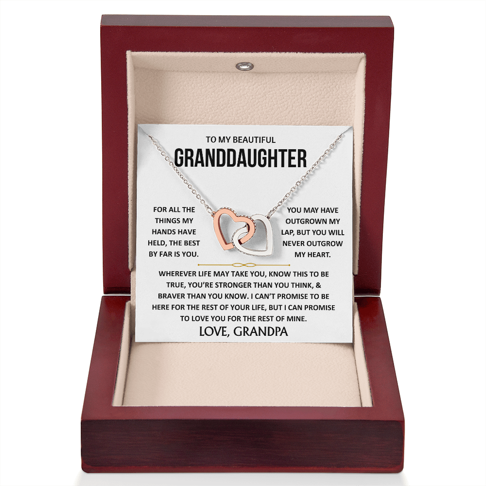 To My Beautiful Granddaughter - Interlocking Hearts Gift Set - TJ187
