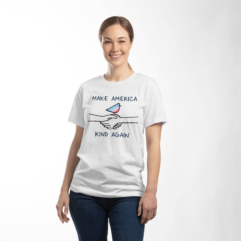 Make America Kind Again - White T-Shirt - TJ033