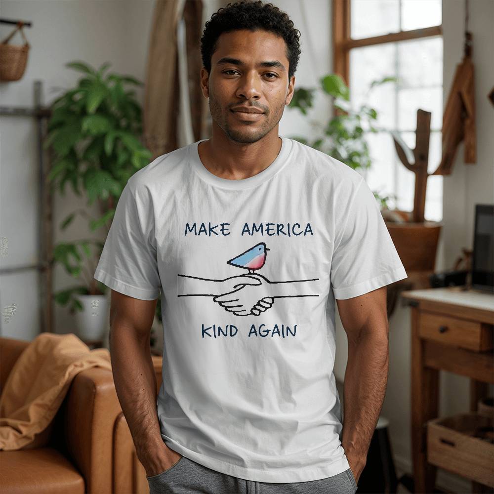 Make America Kind Again - White T-Shirt - TJ033