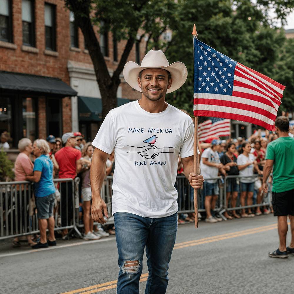 Make America Kind Again - White T-Shirt - TJ033