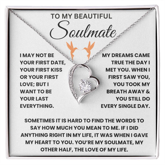 To My Beautiful Soulmate - Forever Love Necklace Gift Set - TJ044