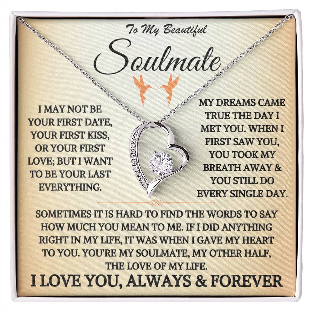 To My Beautiful Soulmate - Forever Love Necklace Gift Set - TJ044V4P