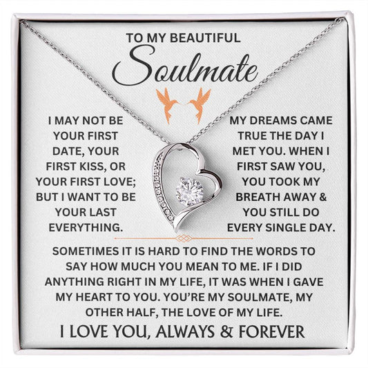 To My Beautiful Soulmate - Forever Love Necklace Gift Set - TJ044V3