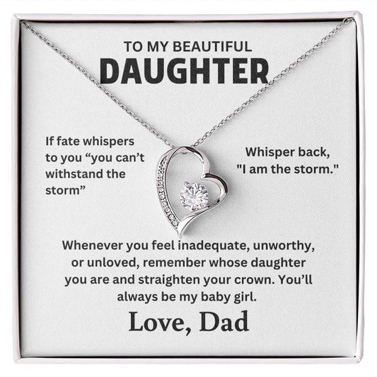 To My Daughter - Forever Love Necklace Gift Set - TJ063