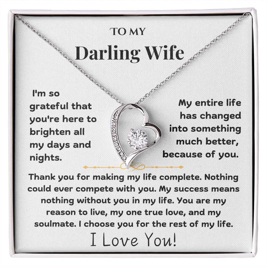 To My Darling Wife - Forever Love Necklace - TJ009