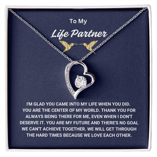 To My Life Partner - Forever Love Necklace - TJ006