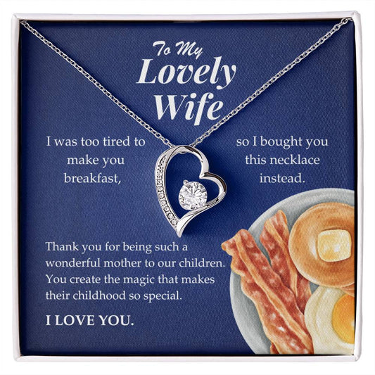 To My Lovely Wife - Forever Love Necklace Gift Set - TJ066