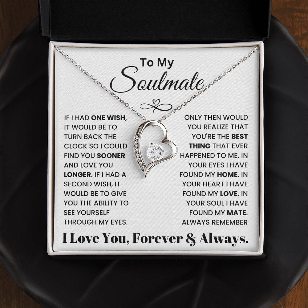 To My Soulmate - Forever Love Necklace Gift Set - TJ025