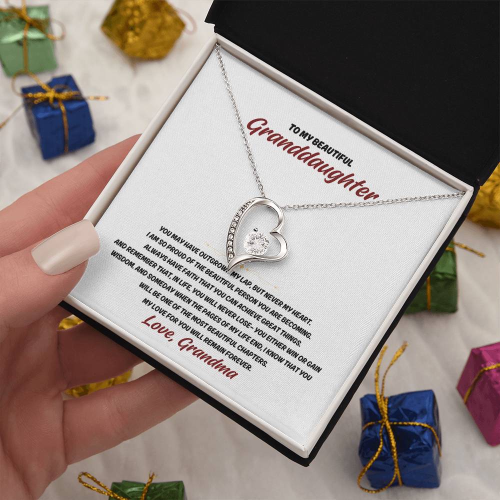 To my Granddaugther, From Grandma - Forever Love Necklace SP005