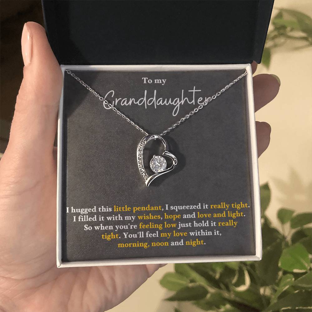 To My Granddaughter - You'll Feel My Love Necklace