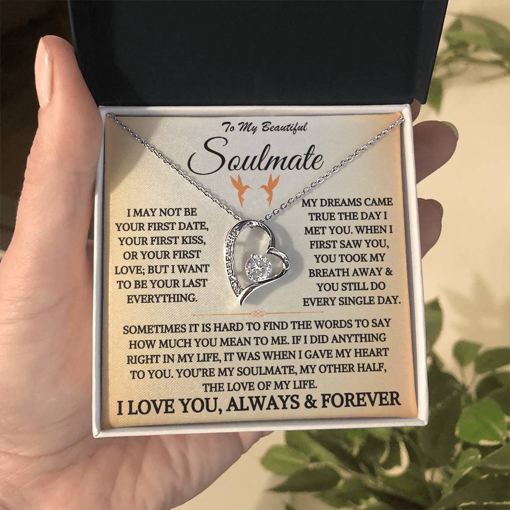 To My Beautiful Soulmate - Forever Love Necklace Gift Set - TJ044V4P