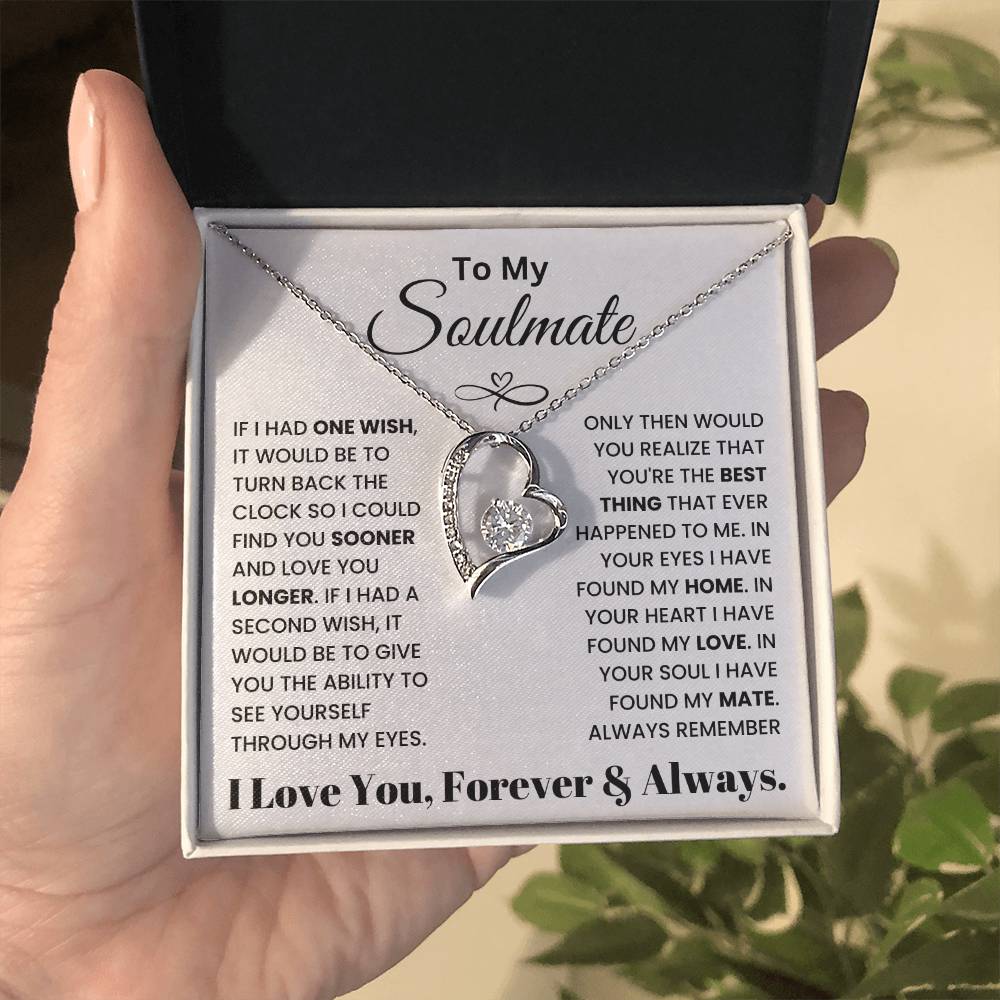 To My Soulmate - Forever Love Necklace Gift Set - TJ025