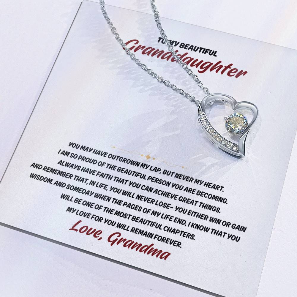 To my Granddaugther, From Grandma - Forever Love Necklace SP005