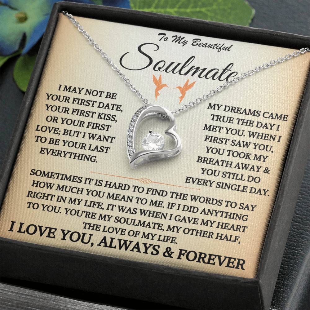 To My Beautiful Soulmate - Forever Love Necklace Gift Set - TJ044V4P