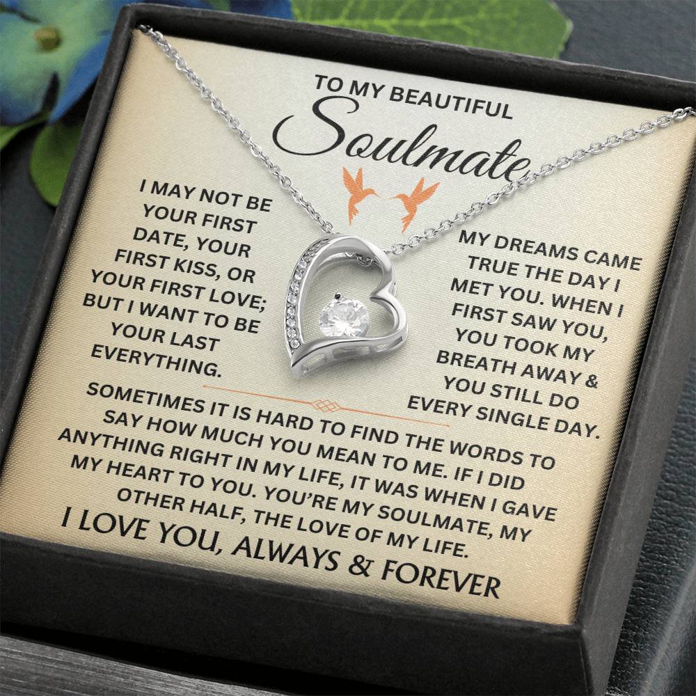 To My Beautiful Soulmate - Forever Love Necklace Gift Set - TJ044V4